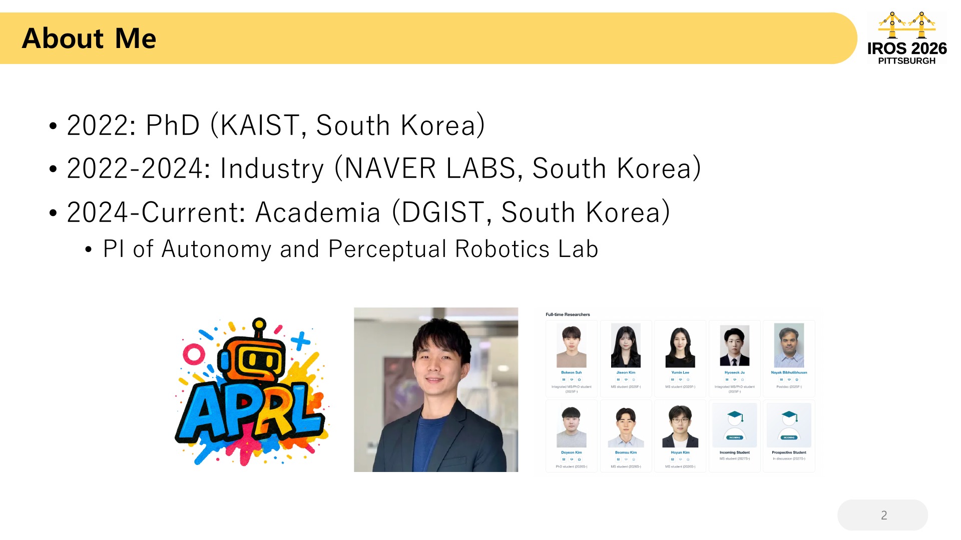 2 About Me 2022: PhD (KAIST, South Korea)