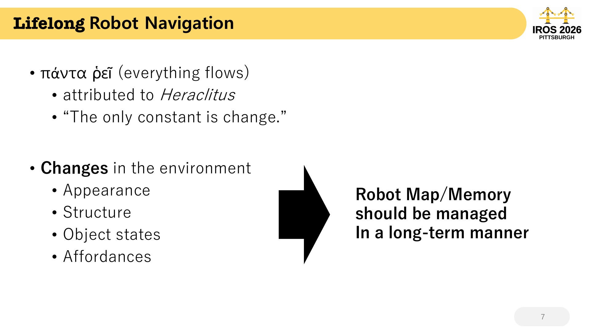 7 Lifelong  Robot Navigation