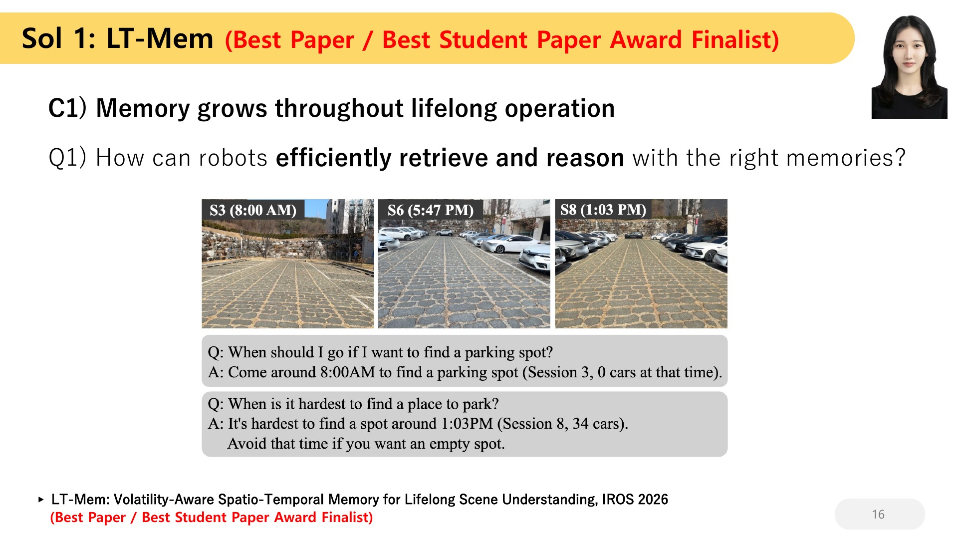 16 Sol 1: LT-Mem  (Best Paper / Best Student Paper Award Finalist)