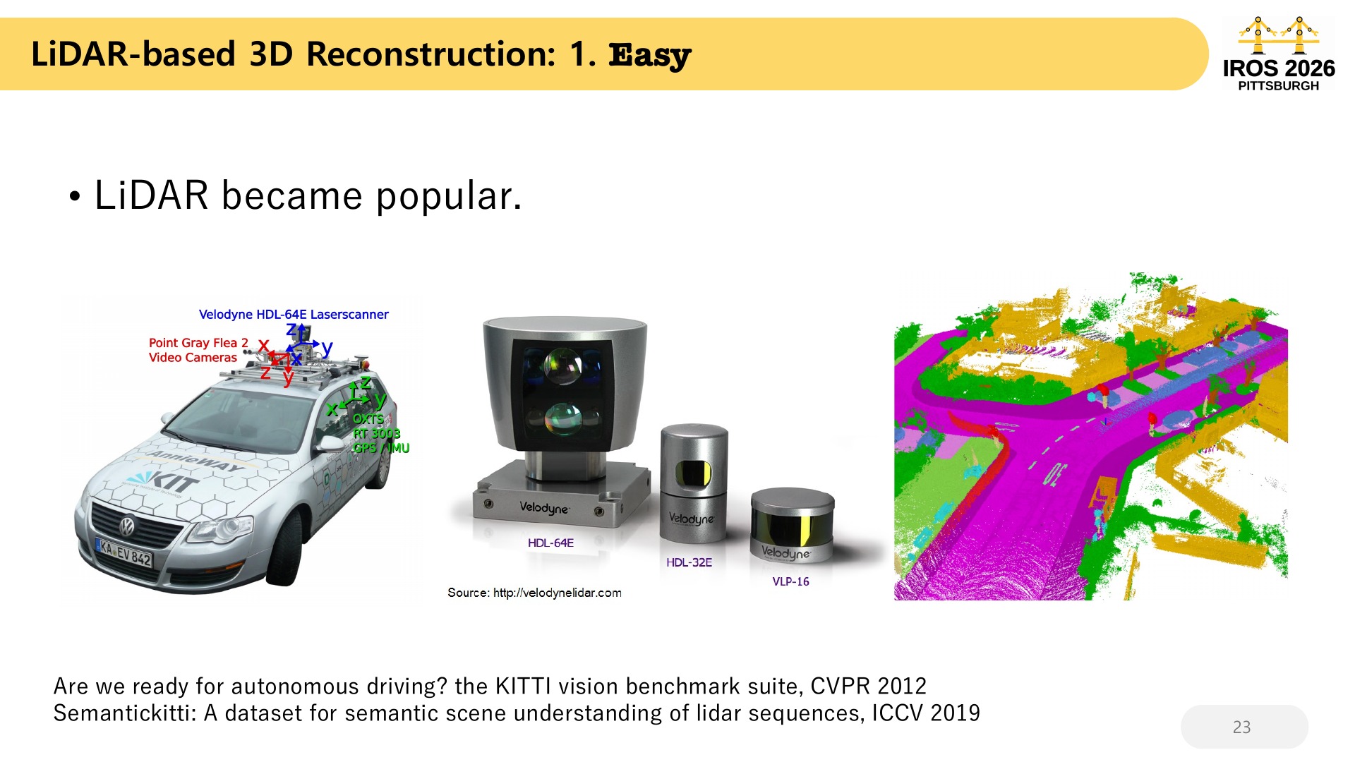 23 LiDAR-based 3D Reconstruction: 1.