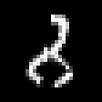 MNIST test 582번 이미지, 정답 숫자 8